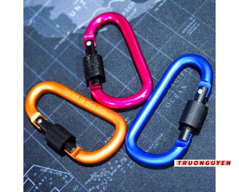 CARABINER D LOCK 8cm móc khoá EDC