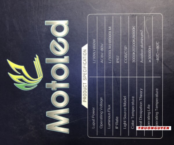 Đèn Trợ Sáng MotoLed 7D 