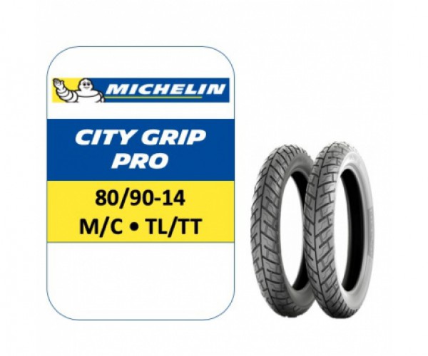 Vỏ Michelin City Grip Pro 80/90-14 (không ruột)